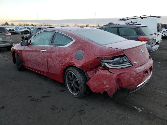 1HGCT2B84GA000592 - 2016 HONDA ACCORD EXL RED photo 2