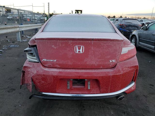 1HGCT2B84GA000592 - 2016 HONDA ACCORD EXL RED photo 6