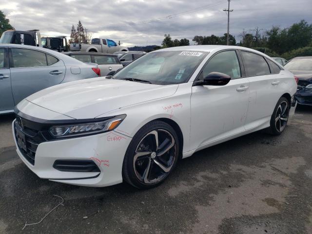 1HGCV3F13KA003716 - 2019 HONDA ACCORD HYBRID WHITE photo 1