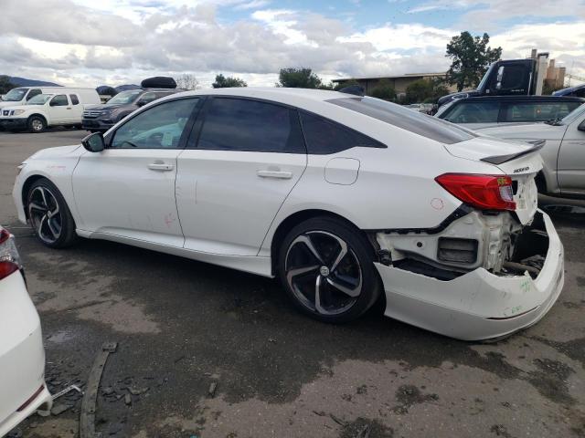 1HGCV3F13KA003716 - 2019 HONDA ACCORD HYBRID WHITE photo 2