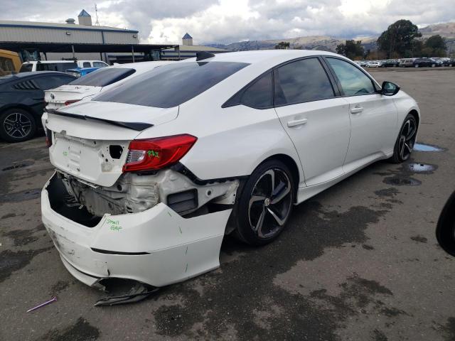 1HGCV3F13KA003716 - 2019 HONDA ACCORD HYBRID WHITE photo 3