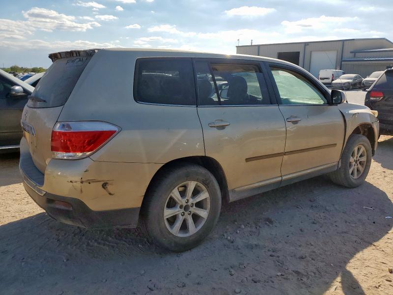 5TDZA3EHXBS012676 - 2011 TOYOTA HIGHLANDER BASE Crème photo 3