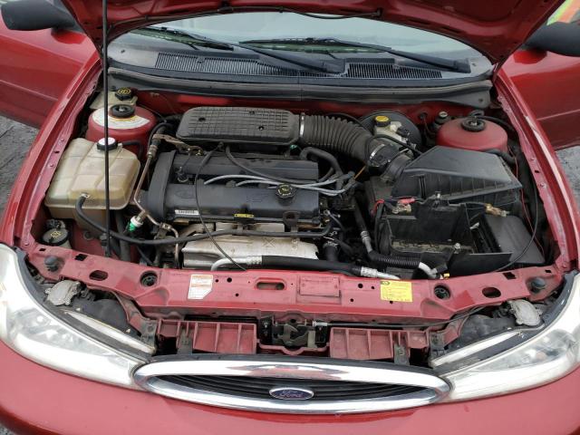 1FAFP6637YK140109 - 2000 FORD CONTOUR SE RED photo 11