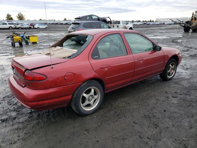 1FAFP6637YK140109 - 2000 FORD CONTOUR SE RED photo 3