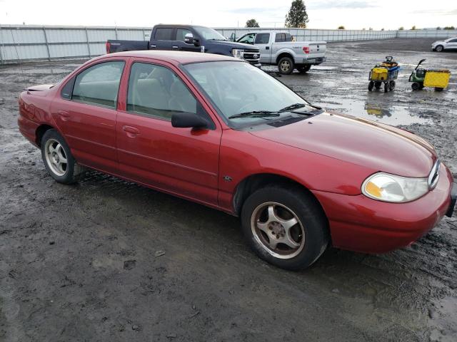 1FAFP6637YK140109 - 2000 FORD CONTOUR SE RED photo 4