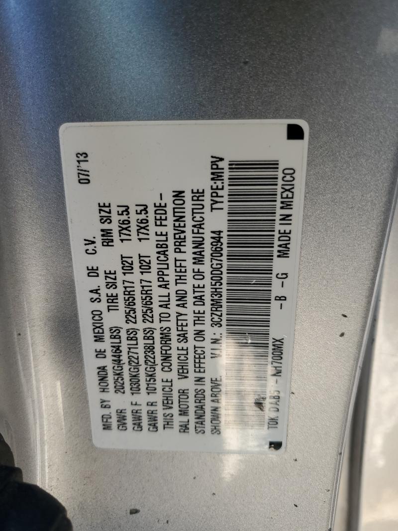 3CZRM3H50DG706944 - 2013 HONDA CR-V EX SILVER photo 14