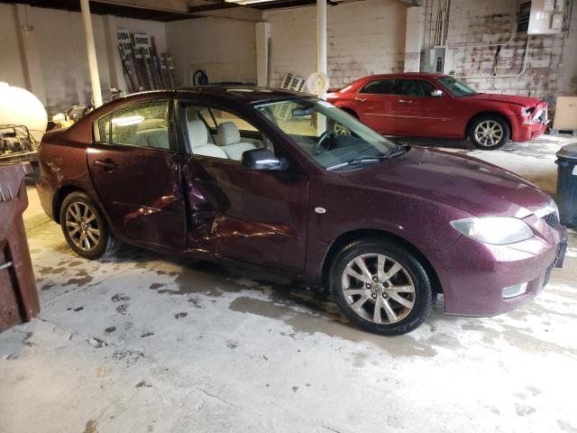 JM1BK12F371627726 - 2007 MAZDA 3 I MAROON photo 4