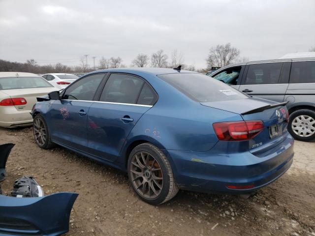 3VWDB7AJ7HM372601 - 2017 VOLKSWAGEN JETTA SE BLUE photo 2