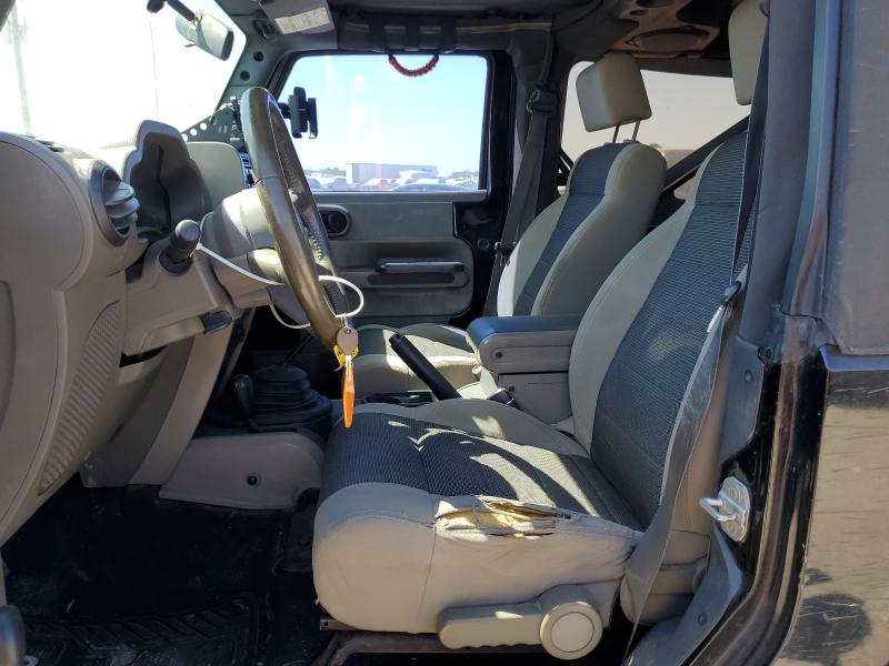 1J4FA24167L149456 - 2007 JEEP WRANGLER X أسود صورة 7