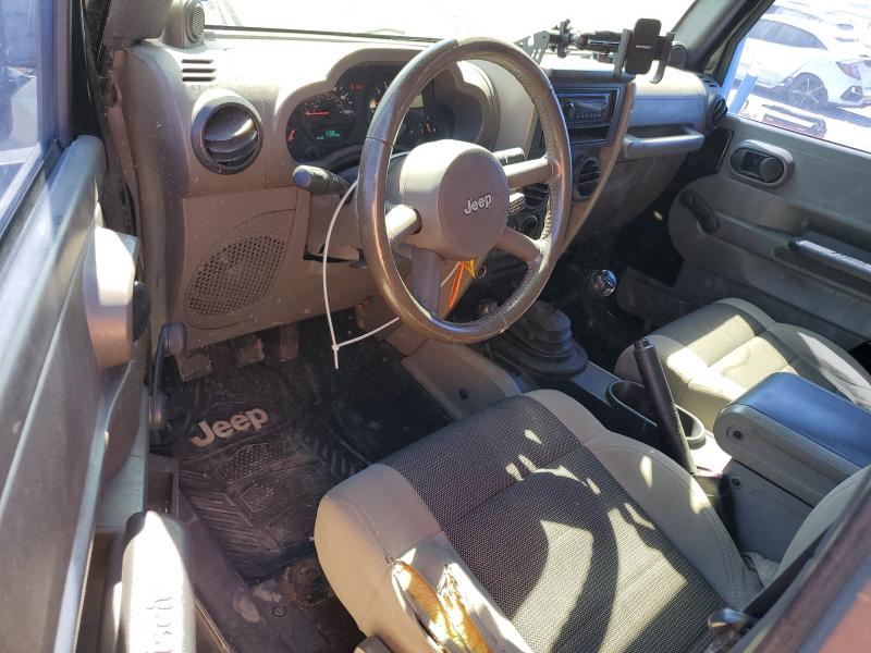 1J4FA24167L149456 - 2007 JEEP WRANGLER X أسود صورة 8