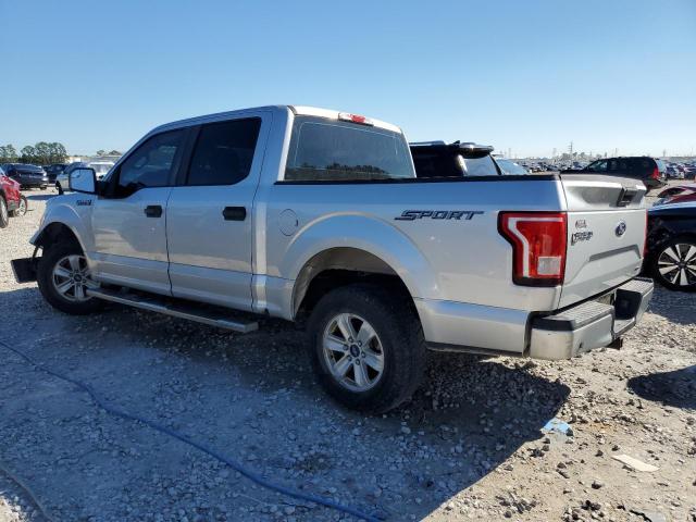 1FTEW1C80FKE47677 - 2015 FORD F150 SUPERCREW SILVER photo 2