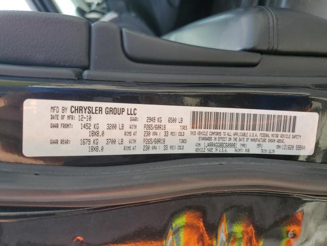 1J4RR4GG8BC609081 - 2011 JEEP GRAND CHER LAREDO BLACK photo 13