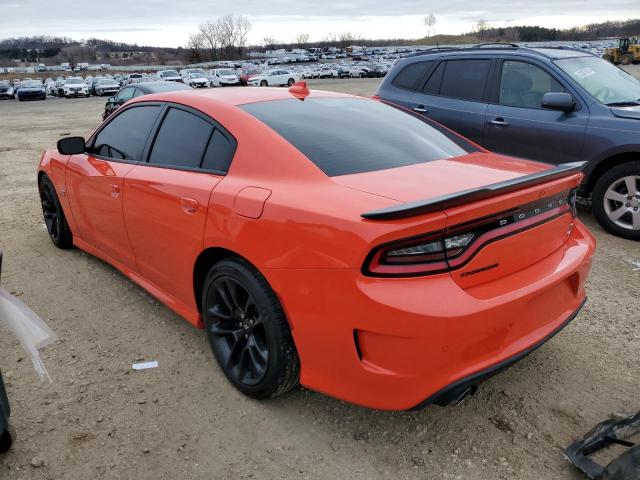 2C3CDXGJ3MH524385 - 2021 DODGE CHARGER SCAT PACK ORANGE photo 2