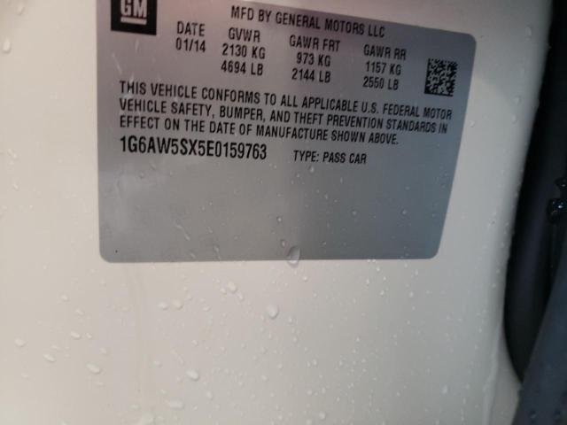 1G6AW5SX5E0159763 - 2014 CADILLAC CTS WHITE photo 13