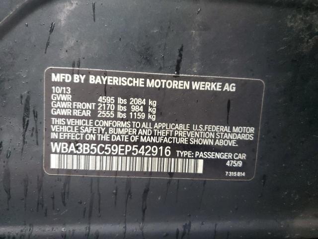 WBA3B5C59EP542916 - 2014 BMW 328 XI SULEV BLACK photo 12