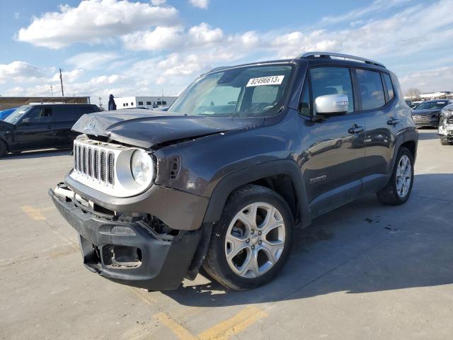 ZACCJADB5JPG68531 - 2018 JEEP RENEGADE LIMITED GRAY photo 1