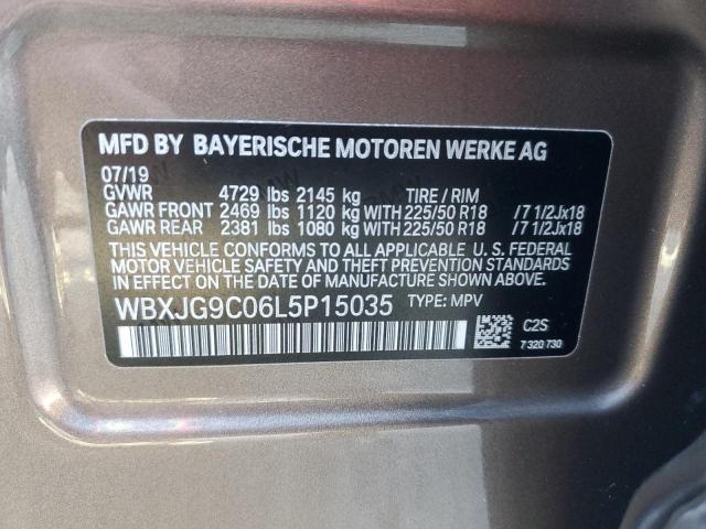 WBXJG9C06L5P15035 - 2020 BMW X1 XDRIVE28I GRAY photo 13