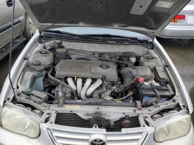 1NXBR12E41Z515523 - 2001 TOYOTA COROLLA CE SILVER photo 11