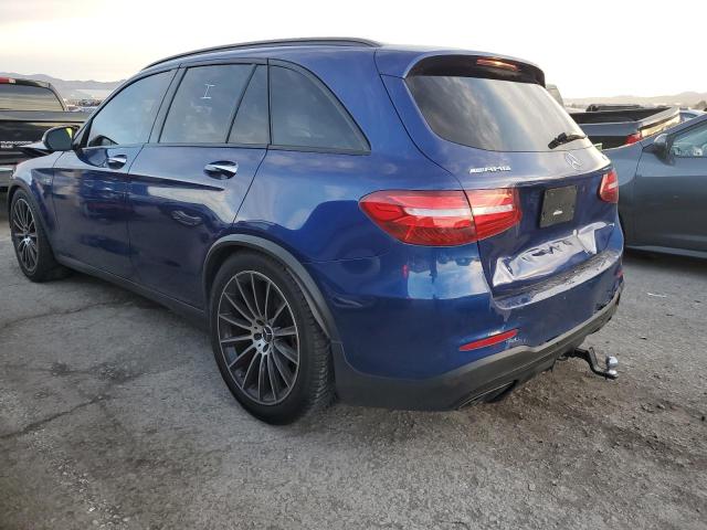 WDC0G6EB2JF439511 - 2018 MERCEDES-BENZ GLC 43 4MATIC AMG BLUE photo 2