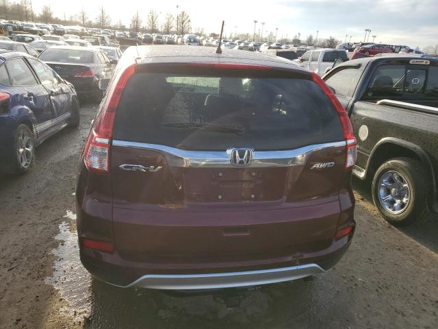 5J6RM4H59FL116687 - 2015 HONDA CR-V EX BURGUNDY photo 6