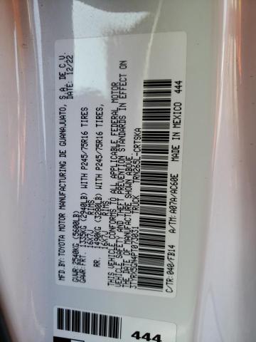 3TYRX5GN4PT073031 - 2023 TOYOTA TACOMA ACCESS CAB Ақ фото 12