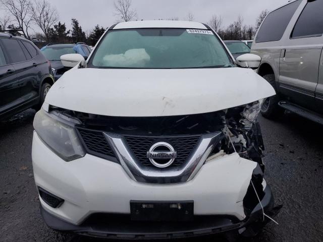 5N1AT2MK4EC812177 - 2014 NISSAN ROGUE S WHITE photo 5