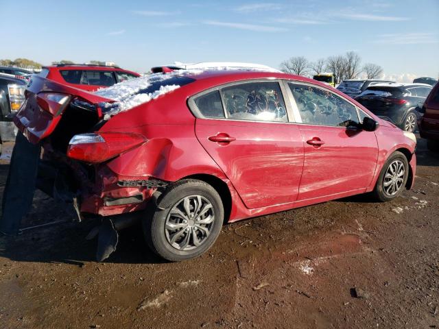 KNAFX4A61F5333056 - 2015 KIA FORTE LX RED photo 3