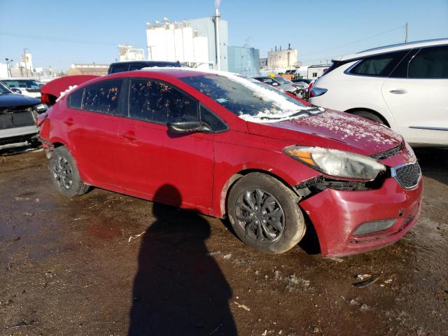 KNAFX4A61F5333056 - 2015 KIA FORTE LX RED photo 4