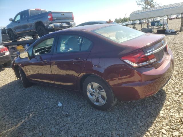 2HGFB2F54FH520257 - 2015 HONDA CIVIC LX BURGUNDY photo 2