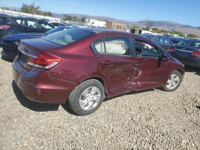 2HGFB2F54FH520257 - 2015 HONDA CIVIC LX BURGUNDY photo 3