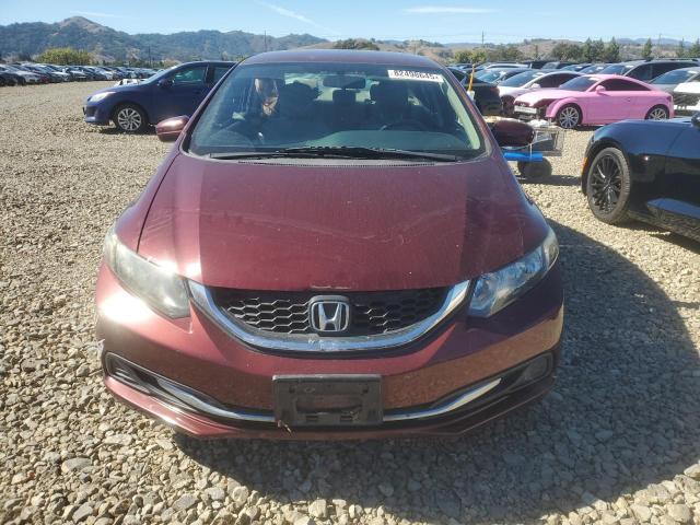 2HGFB2F54FH520257 - 2015 HONDA CIVIC LX BURGUNDY photo 5