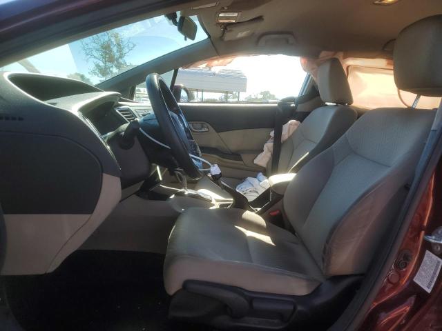 2HGFB2F54FH520257 - 2015 HONDA CIVIC LX BURGUNDY photo 7