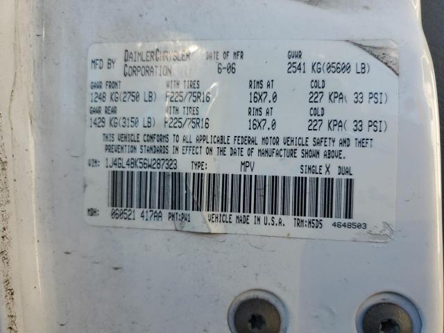 1J4GL48K56W287323 - 2006 JEEP LIBERTY SPORT 白色 照片 13