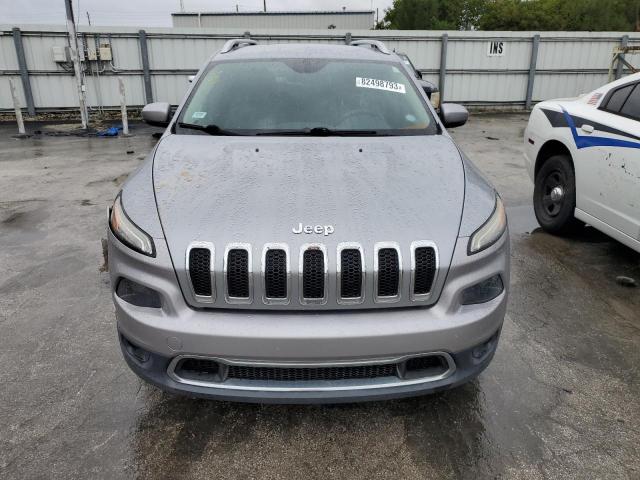 1C4PJLDB2EW129807 - 2014 JEEP CHEROKEE LIMITED GRAY photo 5