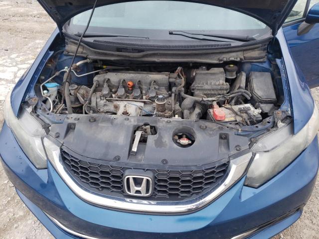 19XFB2F52EE031364 - 2014 HONDA CIVIC LX BLUE photo 11