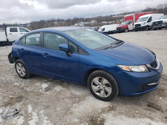 19XFB2F52EE031364 - 2014 HONDA CIVIC LX BLUE photo 4