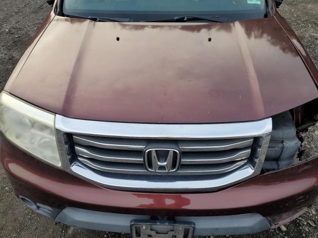 5FNYF4H52CB071134 - 2012 HONDA PILOT EXL MAROON photo 12