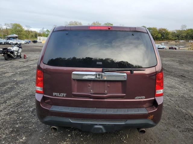 5FNYF4H52CB071134 - 2012 HONDA PILOT EXL MAROON photo 6