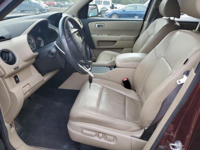 5FNYF4H52CB071134 - 2012 HONDA PILOT EXL MAROON photo 7