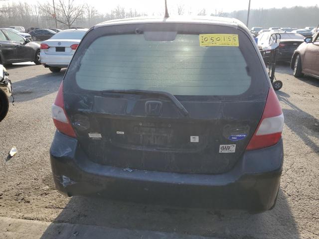 JHMGD38417S050155 - 2007 HONDA FIT BLACK photo 6