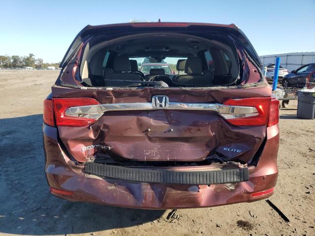 5FNRL6H98KB081967 - 2019 HONDA ODYSSEY ELITE Красный фото 6
