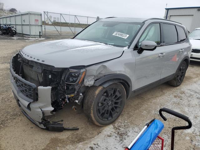 5XYP5DHCXNG266522 - 2022 KIA TELLURIDE SX GRAY photo 1