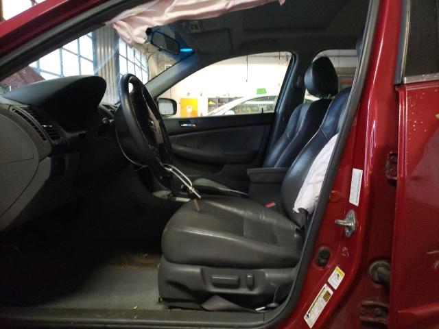 1HGCM665X7A075205 - 2007 HONDA ACCORD EX RED photo 7