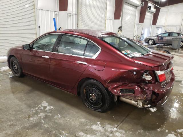 1HGCR2F57FA004147 - 2015 HONDA ACCORD SPORT MAROON photo 2