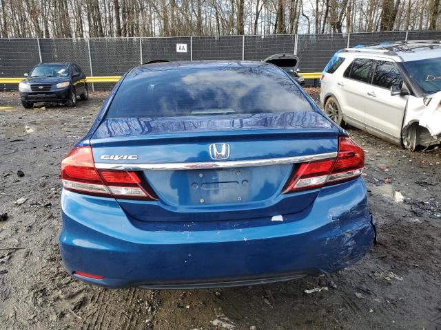 19XFB2F86FE257953 - 2015 HONDA CIVIC EX BLUE photo 6