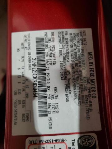 3LNHL2JC3CR830454 - 2012 LINCOLN MKZ 红色 照片 13