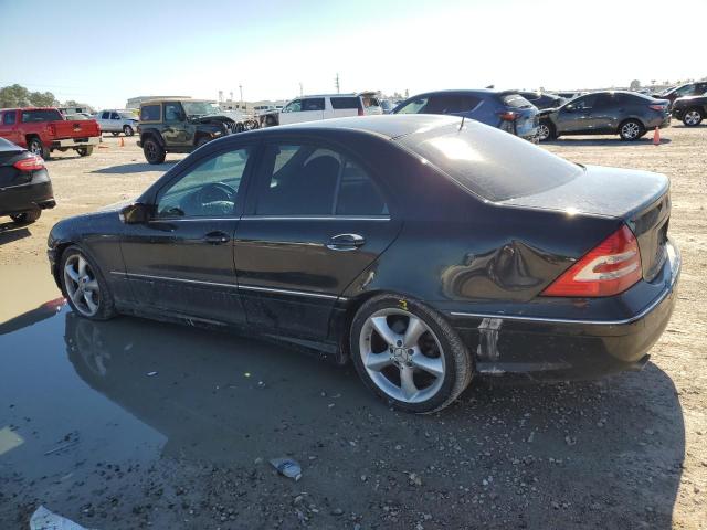 WDBRF52H36F759199 - 2006 MERCEDES-BENZ C 230 BLACK photo 2