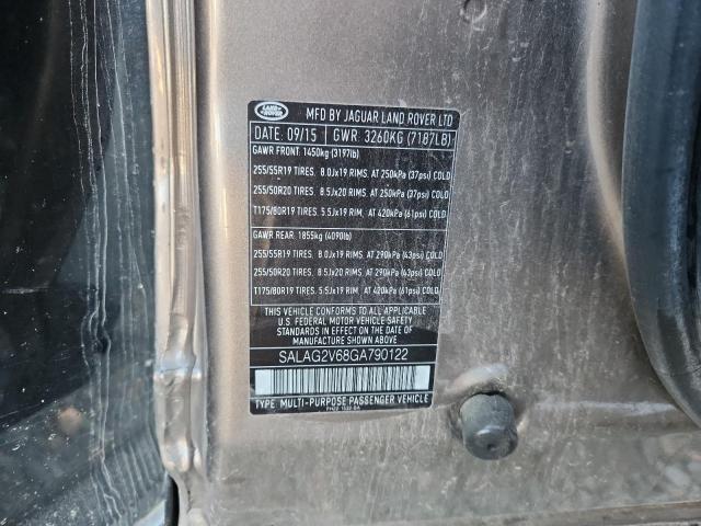 SALAG2V68GA790122 - 2016 LAND ROVER LR4 HSE TAN photo 13