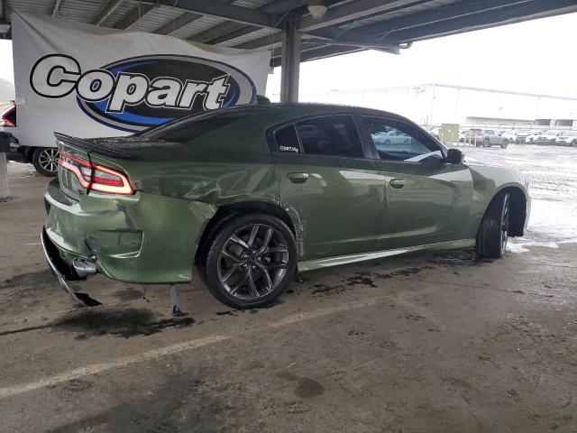 2C3CDXCT1KH522851 - 2019 DODGE CHARGER R/T GREEN photo 3