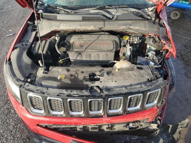 3C4NJCCB6JT494905 - 2018 JEEP COMPASS LIMITED RED photo 11